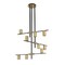 Z-Lite Calumet 9 Light Chandelier, Matte Black & Olde Brass 814-9MB-OBR - alternate 4